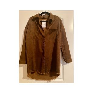 NWT oversized corduroy jacket